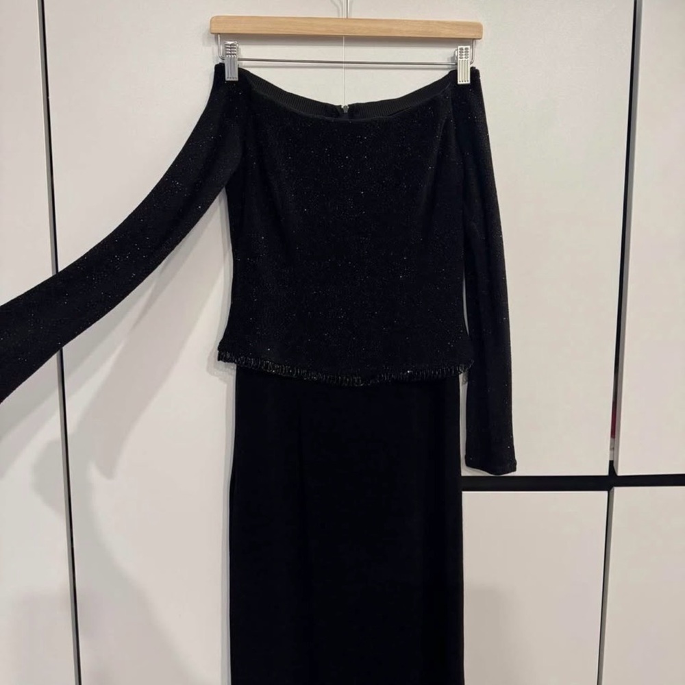 Scott McClintock Off-Shoulder Gown